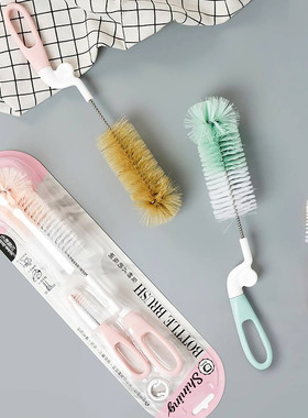 小狮王辛巴奶瓶刷婴儿奶嘴刷清洗水杯清洁360度旋转手柄柔软刷毛