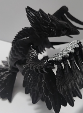 3D打印可动关节凤凰神鸟朱雀