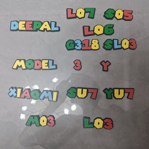 深蓝l06 l07 s05 sl03 特斯拉 小米 马里奥风格彩色立体个性车标