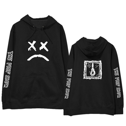 欧美2020新款Lil Peep连帽卫衣外套加绒薄款男女学生秋冬