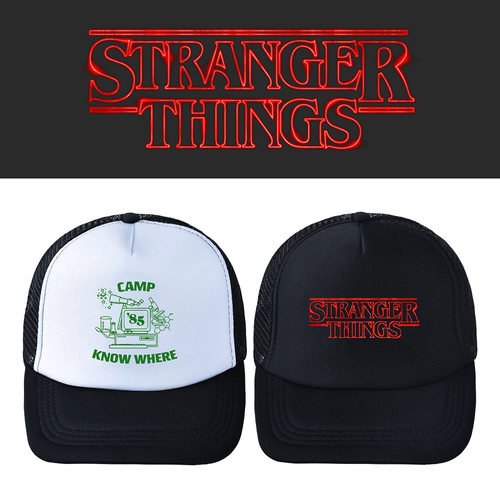 怪奇物语Stranger Things网帽夏季字母休闲鸭舌帽户外遮阳帽子