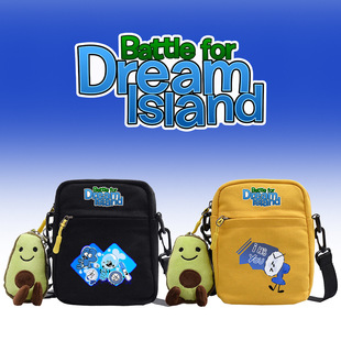 Battle for Dream Island帆布单肩包梦岛之战=学生小方包可爱公仔