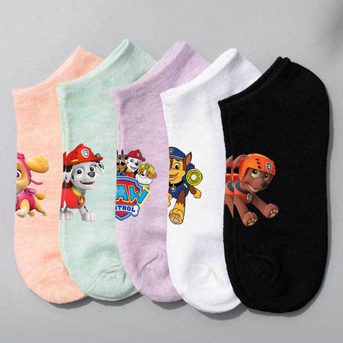 PAW PATROL汪汪队立大功短款船袜春夏款休闲简约透气学生时尚袜子