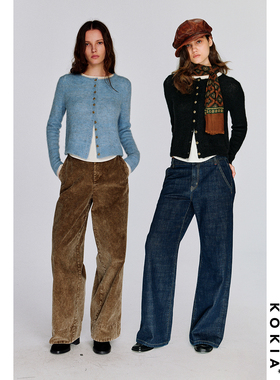 KOKIA现货 明星同款 秘鲁进口Superfine baby羊驼毛 云朵针织开衫