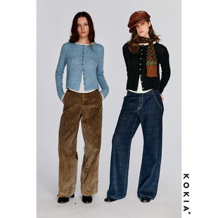 KOKIA现货 明星同款 秘鲁进口Superfine baby羊驼毛 云朵针织开衫