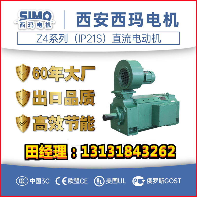 西玛电机Z4系列防护等级IP21S