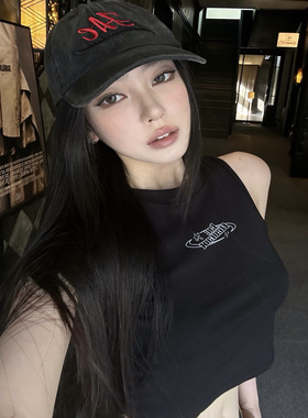JAC FLEURANT 2025夏新款水洗灰色刺绣Logo鸭舌帽男女同款棒球帽