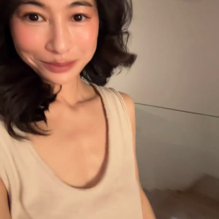 国现sasa同款American vintage 毛边U型领纯棉背心纪掌柜