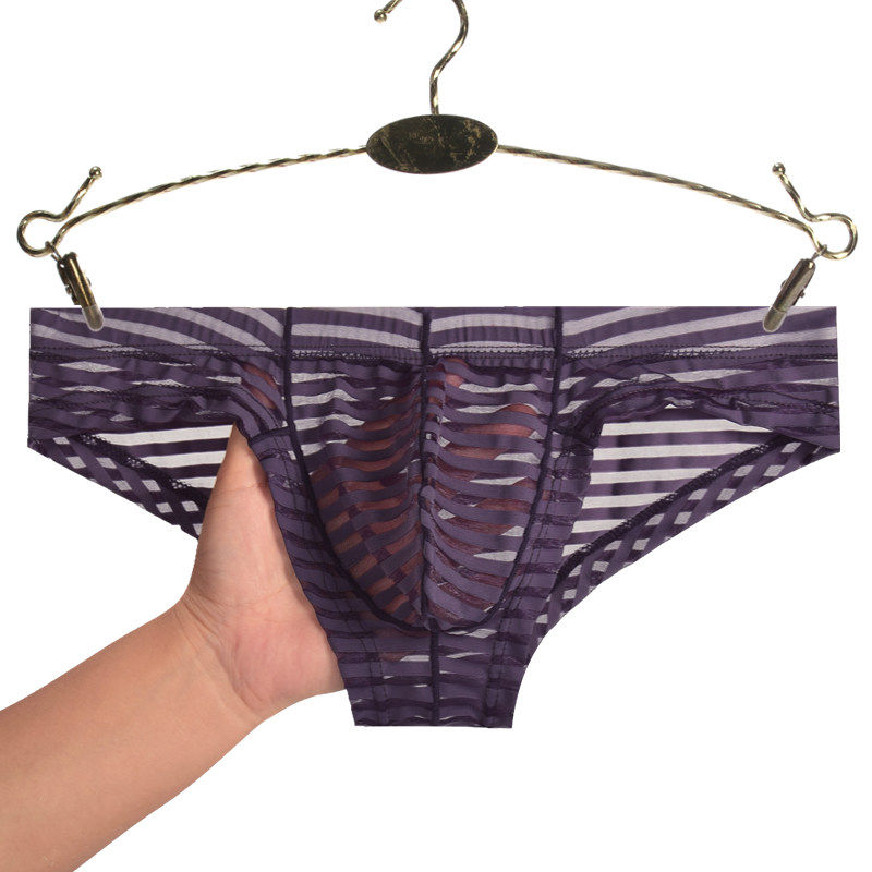 网纱透明低腰透气男青年三角裤头