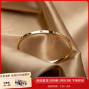 设计金色手饰女生简约 手镯轻奢高级感钛钢小众不掉色精致ins时尚