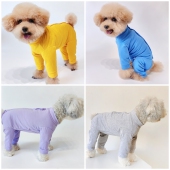 泰迪比熊犬狗狗包肚子衣服护肚高领加长裤 腿四脚衣纯棉防掉毛防尘