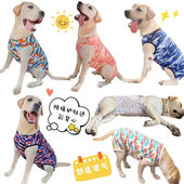 大型犬包肚背心金毛狗狗纯棉迷彩衣服护肚子母狗绝育术后护理服薄