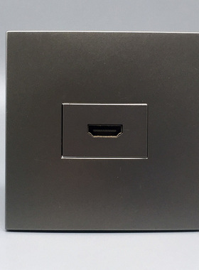 86型暗装直插hdmi面板 2.0电脑多媒体4k高清线视频电视HDMI灰色