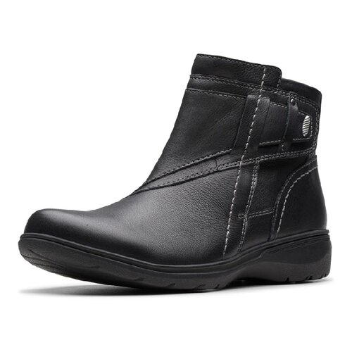 Clarks其乐真皮舒适女靴百搭通勤休闲短靴Carleigh Style正品代购