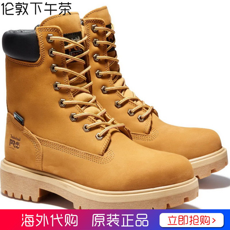Timberland PRO添柏岚男鞋8寸软头工装短靴大黄靴Direct正品代购