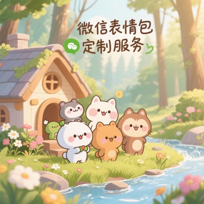 微信动态表情包卡通漫画插画制作