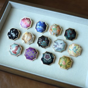 7.8上新 花窗型胸针 非遗宋锦蜀锦云锦手工饰品