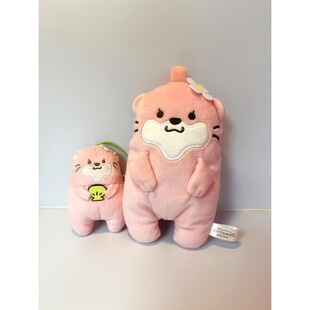 送礼物系列日单促销萌物水濑水狗鱼猫水猴毛绒玩具收纳包和小挂件