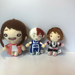 礼物MyHeroAcademia丽日御茶子轰焦冻毛绒公仔玩具挂件