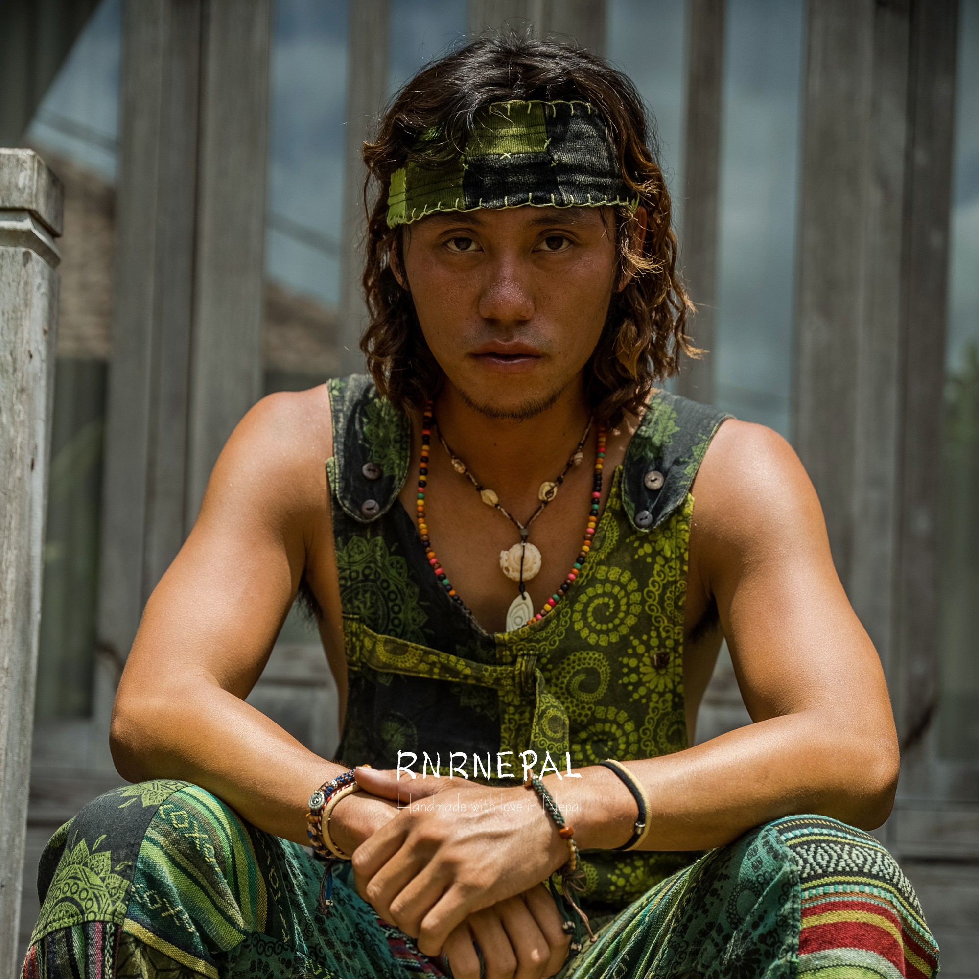 原创脏辫嬉皮皮发箍复古手工头饰