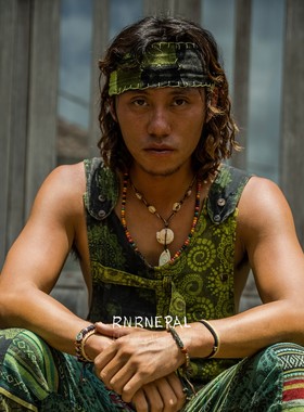 RNRNEPAL原创脏辫发带男嬉皮头带发箍女复古手工头饰dreadlocks