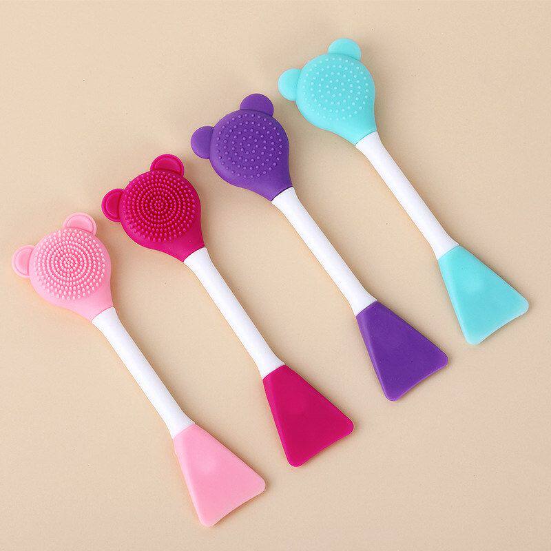 刷刷头刷刷硅胶洁面泥膜鼻刷软硅胶面膜面膜洗脸涂抹小熊刷洗硅胶