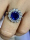 斯里兰卡 3万多捡漏 3克拉多GIA无烧 皇家蓝蓝宝石钻石戒指Pt铂金