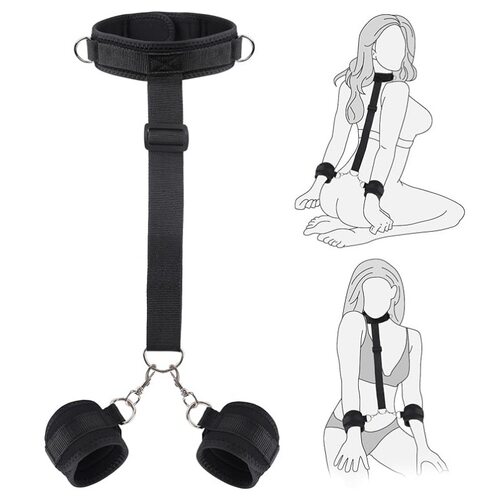 BDSM工厂批发成人情趣用品项圈反背手铐捆绑束缚调教性玩具跨境sm