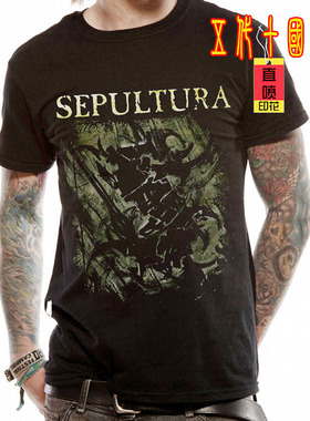 SEPULTURA 埋葬 摇滚短袖t恤男潮流硬核鞭挞死亡金属乐队欧美街头