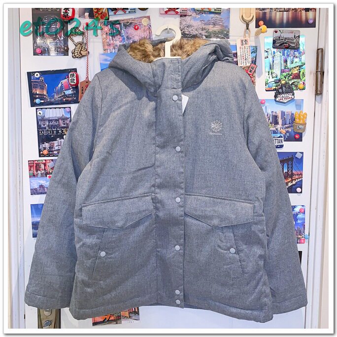 【et024】锐步BF Jacket 男子中长款保暖带帽休闲运动棉服 AY0465