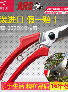 日本进口正品ARS爱丽斯修枝剪爱丽丝120DX剪刀整枝剪果树剪刀剪子