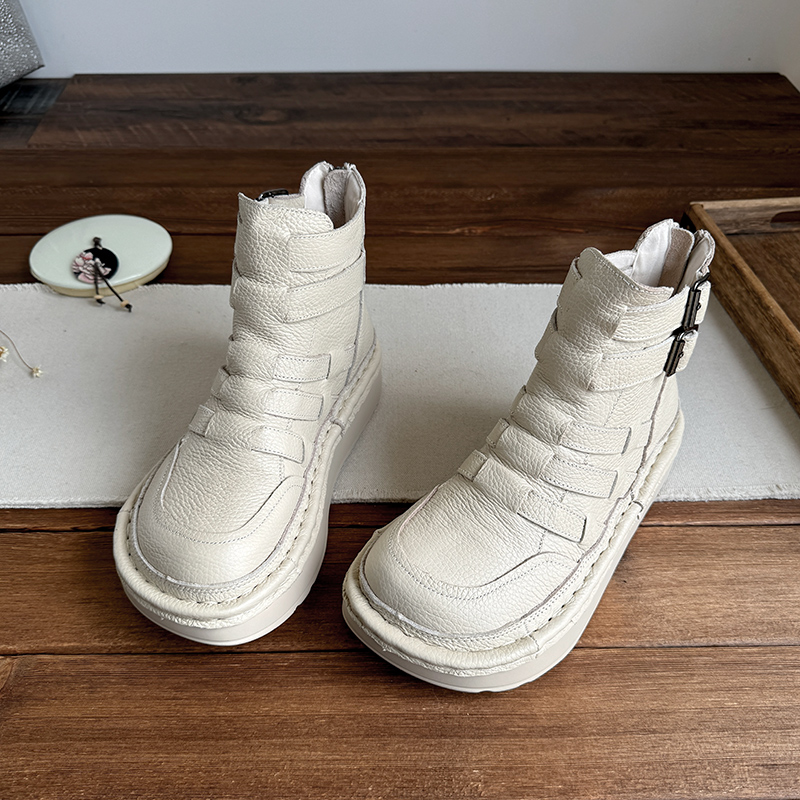 休闲真皮新款舒适增高女鞋巷拙