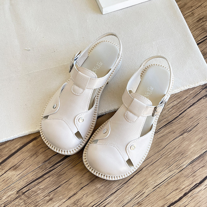 包头罗马凉鞋女镂空沙滩鞋女鞋