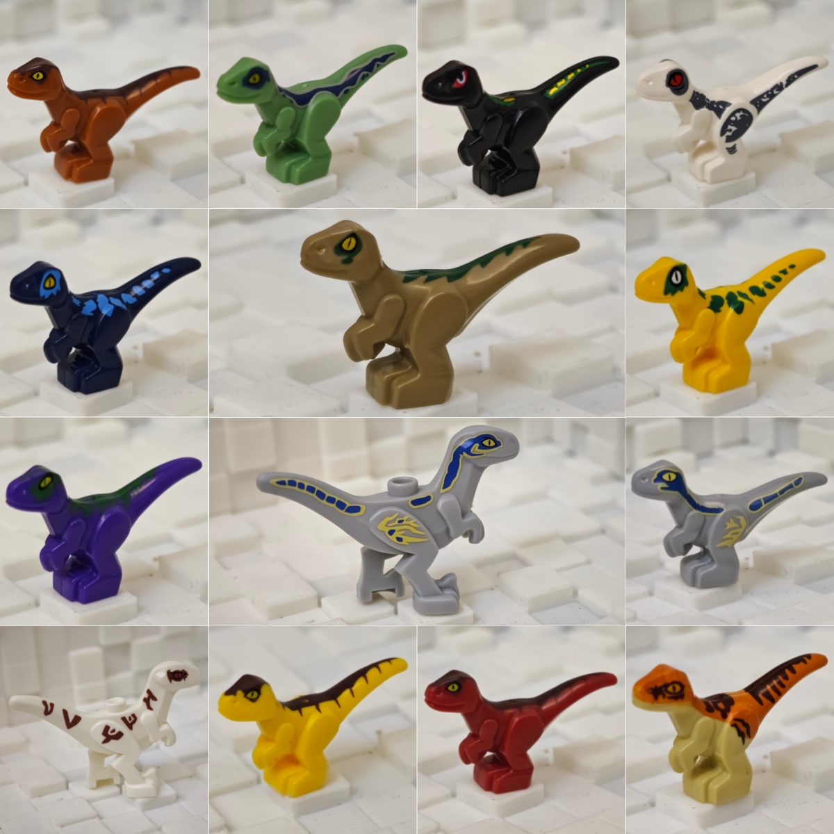 迷你小恐龙世暴龙霸王迅猛龙拼装积木人仔周边动物玩具