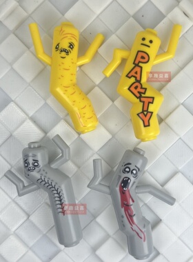 城市趣味摇摆气球人舞动丧尸人仔儿童拼装玩具小颗粒积木LB06-09