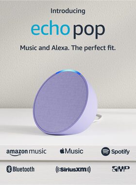 亚马逊Amazon Echo Pop智能音箱家居控制Alexa