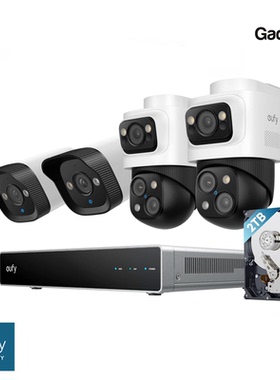 eufy 4K NVR Security Camera System S4 Max有线Poe360°摄像头