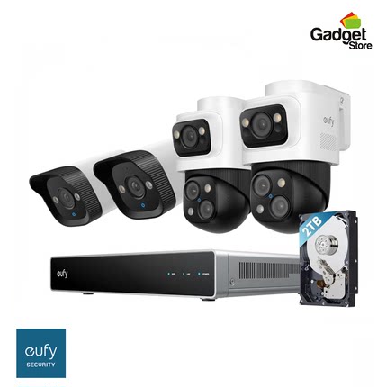 eufy 4K NVR Security Camera System S4 Max有线Poe360°摄像头