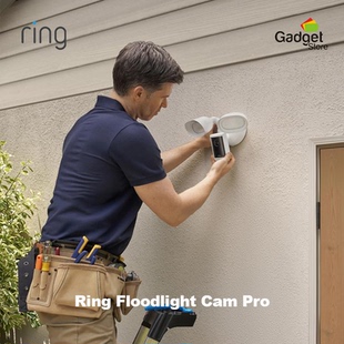 Ring Floodlight Cam Pro, Wired 3D plus照明灯光摄像头美国代购