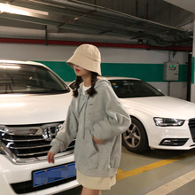 外套女韩版 女 百搭宽松显瘦学生拉链开衫 秋装 陆小团团 2019年新款
