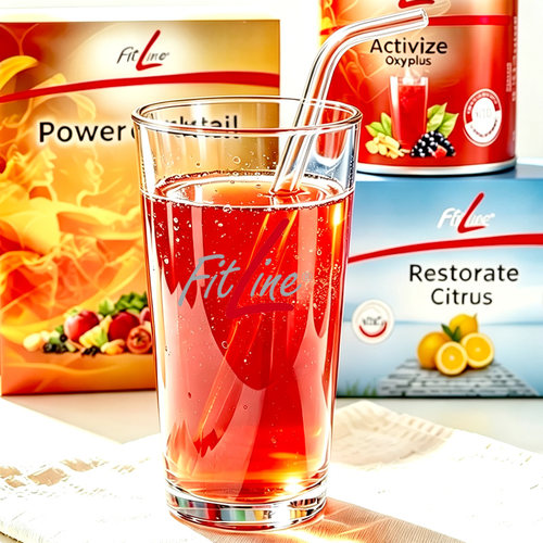 FitLine玻璃杯德国PM营养素果汁杯/带刻度水杯玻璃水杯送玻璃吸管