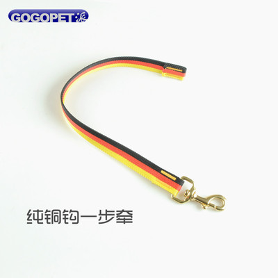 宠物用品训犬德牧马犬执勤巡逻一步牵引带金毛杜宾狗绳项圈工作犬