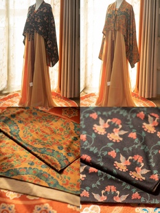 青泠谷薄款针织印花法门寺披衫围巾