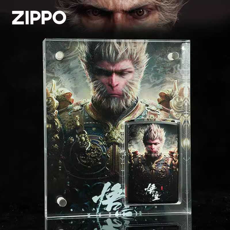 ZIPPO打火机正品黑神话悟空水晶盒斗战胜佛煤油防男士专属礼物