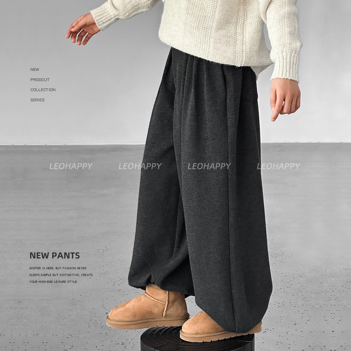 女童裤子蚕丝羊毛儿童灯笼休闲裤