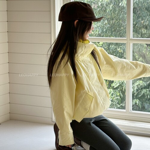 LEOHAPPY女童外套秋季新款儿童风衣短款立领防风大童亲子夹克上衣