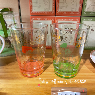 国内代购上海橡子共和国宫崎骏吉卜力玻璃杯心之谷猫的报恩