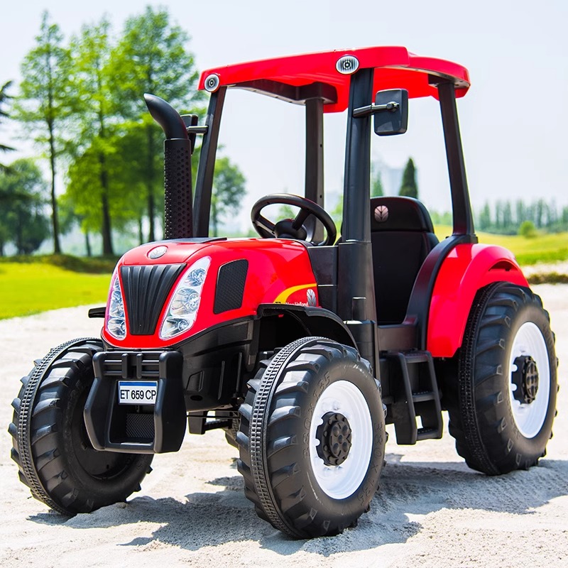 儿童电动车四轮男孩玩具车可坐人宝宝遥控汽车小孩拖拉机网红车子