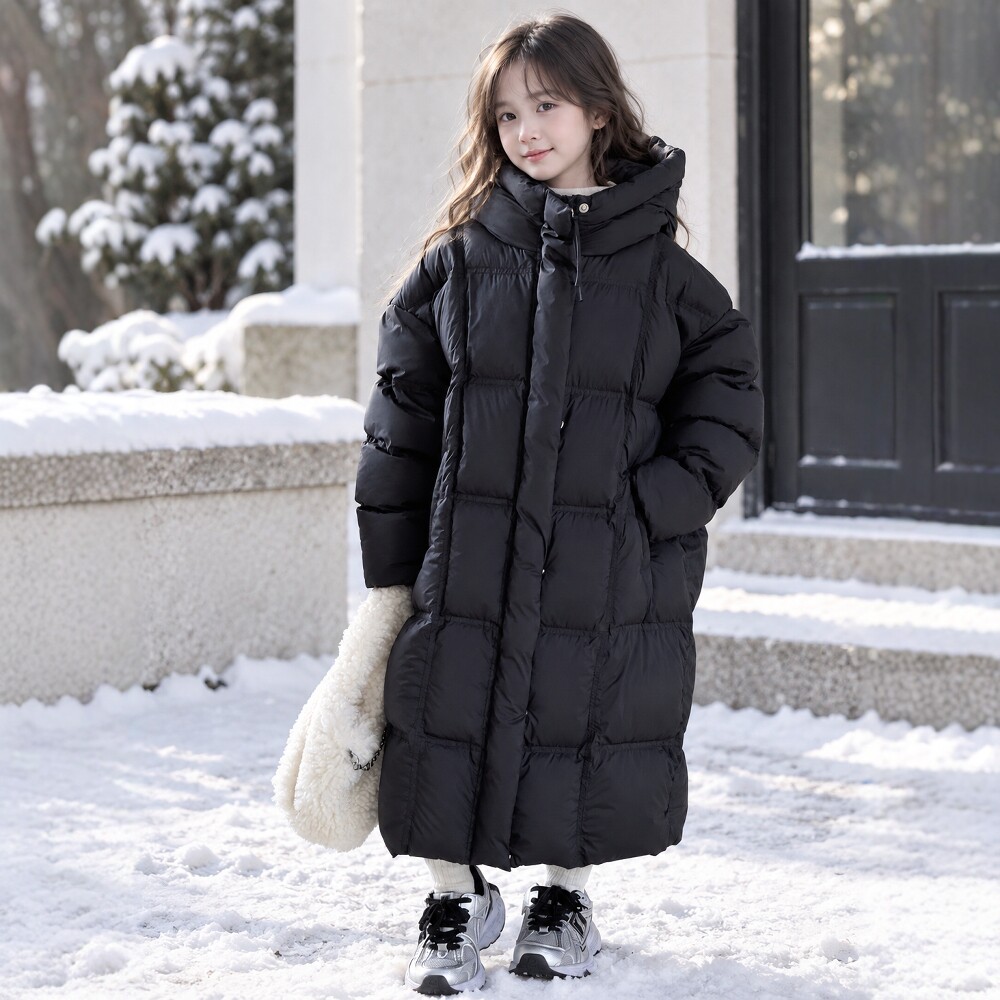 韩国儿童长款加厚羽绒服2026羽绒服