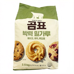 大韩制粉原装进口熊牌低筋小麦粉戚风蛋糕制作饼干粉曲奇粉无添加